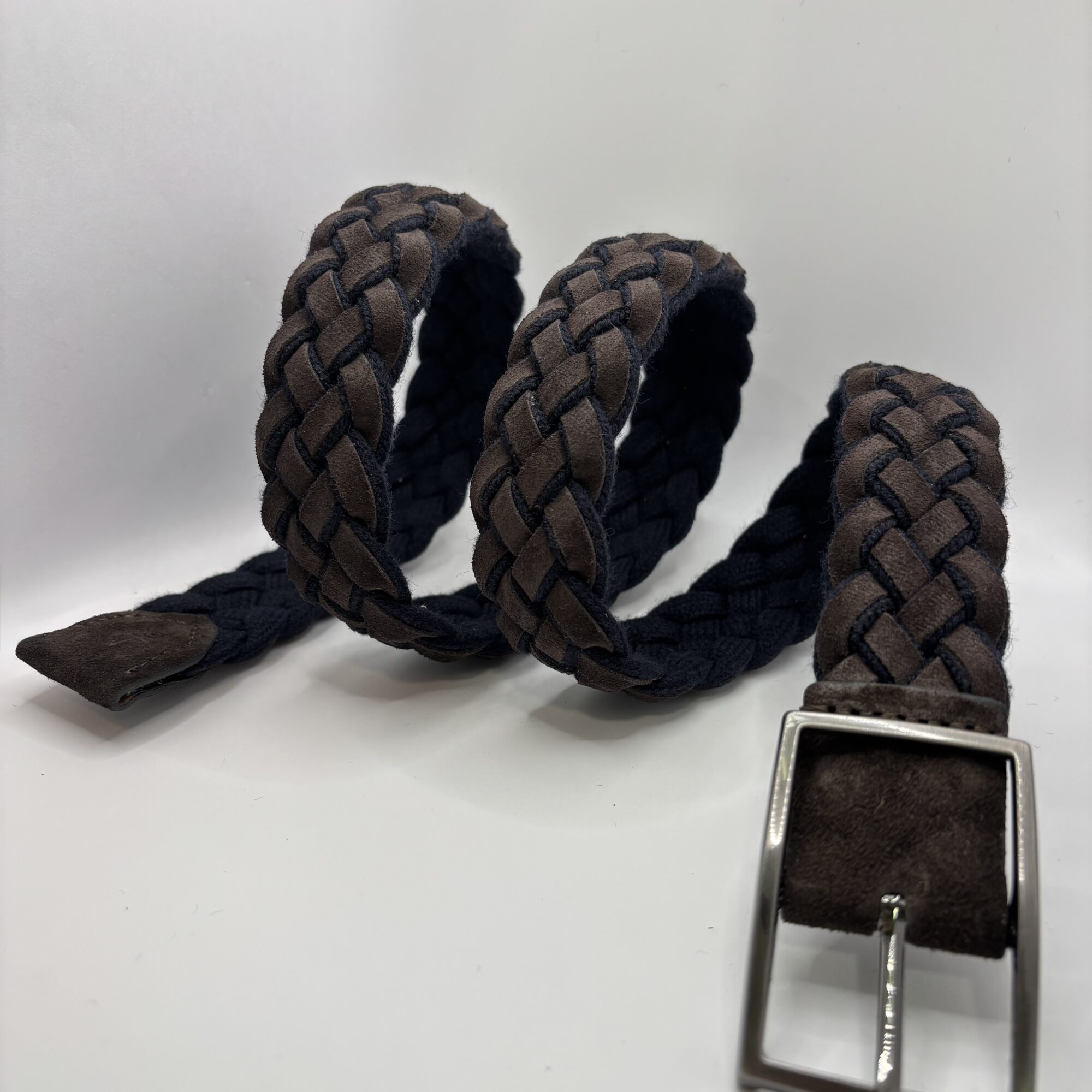 - Cintura in treccia Camoscio e Lana Doubleface - 3 varianti colore