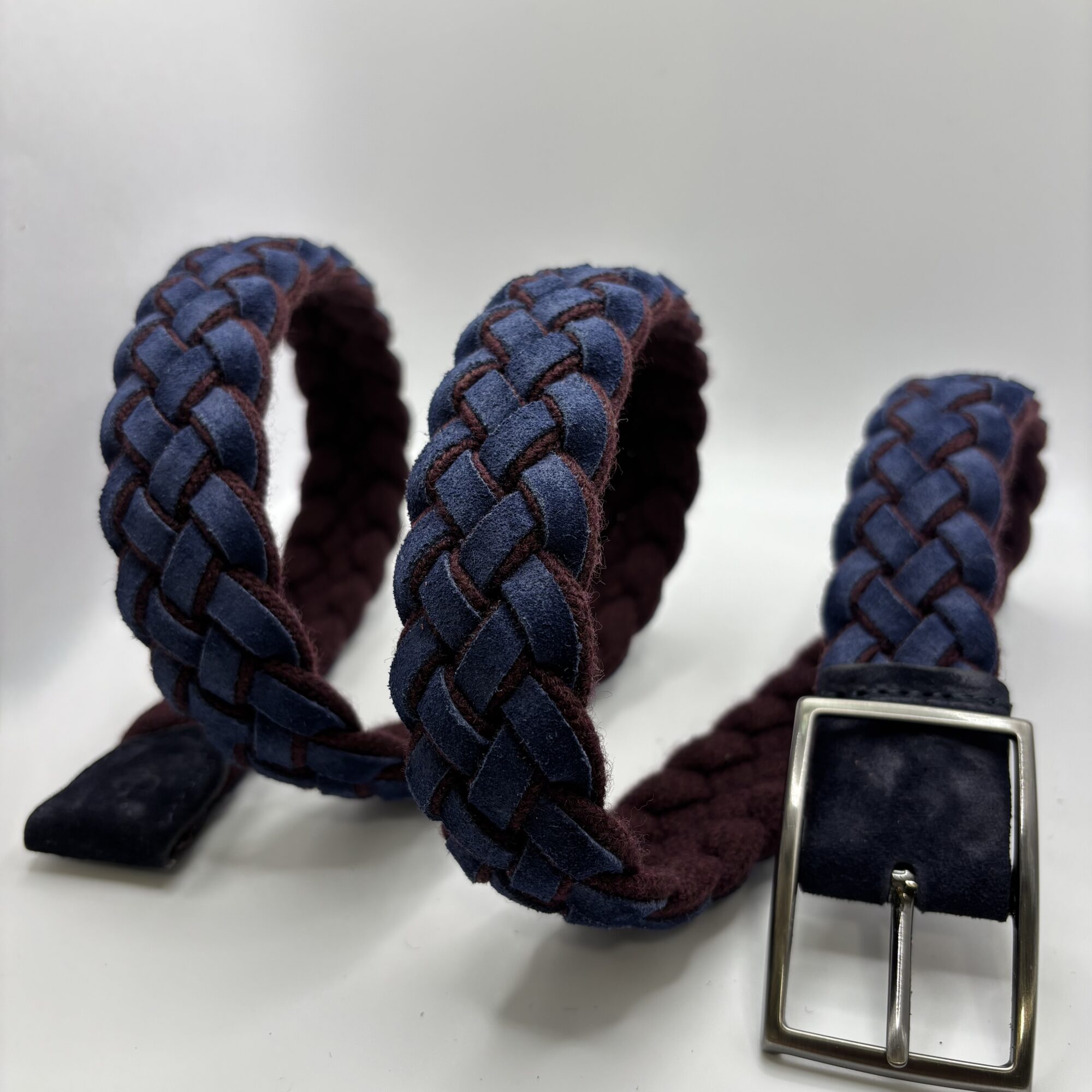 - Cintura in treccia Camoscio e Lana "Doubleface" - 3 varianti colore